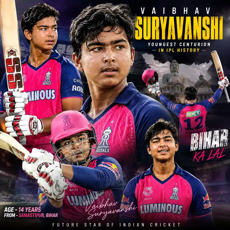 रामायण-महाभारत की याद दिला रहे वैभव सूर्यवंशी, 15 वर्षीय बिहारी IPL में और कितनी तबाही मचाएगा? नीलामी में 30-35 करोड़... रामायण-महाभारत की याद दिला रहे वैभव सूर्यवंशी, 15 वर्षीय बिहारी IPL में और कितनी तबाही मचाएगा? नीलामी में 30-35 करोड़...
