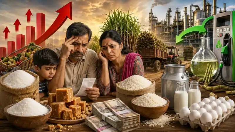 चीनी ही नहीं गुड़, चावल और दूध-अंडे समेत ये सब भी महंगा, आम लोगों पर क्या होगा असर? एथेनॉल का झमेला...