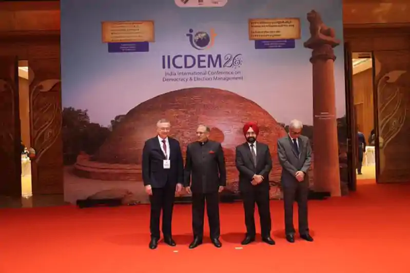 भारत मंडपम में लोकतंत्र पर वैश्विक संवाद की शुरुआत, IICDEM-2026 का भव्य उद्घाटन भारत मंडपम में लोकतंत्र पर वैश्विक संवाद की शुरुआत, IICDEM-2026 का भव्य उद्घाटन