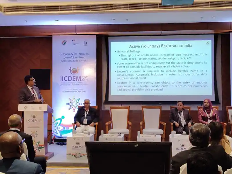 IICDEM-2026 में झारखंड की सक्रिय भागीदारी, मतदाता सूची पर अंतरराष्ट्रीय मंच पर साझा हुए अनुभव IICDEM-2026 में झारखंड की सक्रिय भागीदारी, मतदाता सूची पर अंतरराष्ट्रीय मंच पर साझा हुए अनुभव