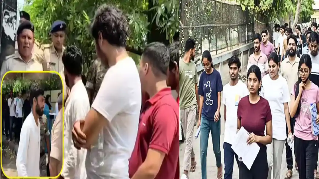 NEET Exam 2026: हाथ में हथकड़ी पहनकर परीक्षा देने पहुंचा छात्र, बना आकर्षण का केंद्र 