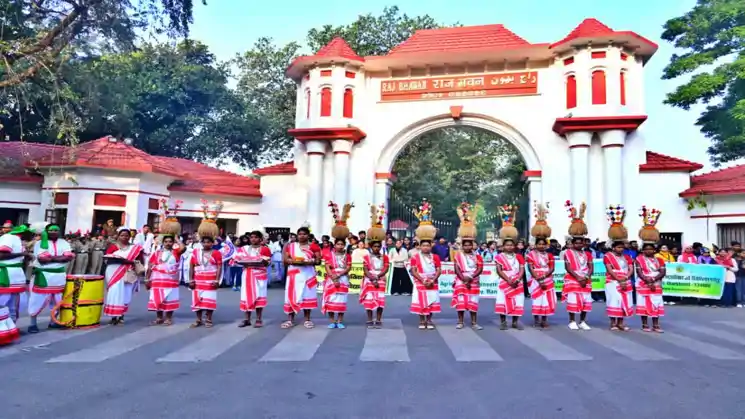 सरदार पटेल की 150वीं जयंती, राजभवन से OTC ग्राउंड तक "सरदार @150 पदयात्रा" का आयोजन 