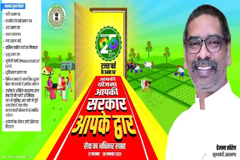 पाकुड़ में “सेवा का अधिकार सप्ताह” का आयोजन, प्रमाण पत्र और योजनाओं का मिलेगा लाभ पाकुड़ में “सेवा का अधिकार सप्ताह” का आयोजन, प्रमाण पत्र और योजनाओं का मिलेगा लाभ