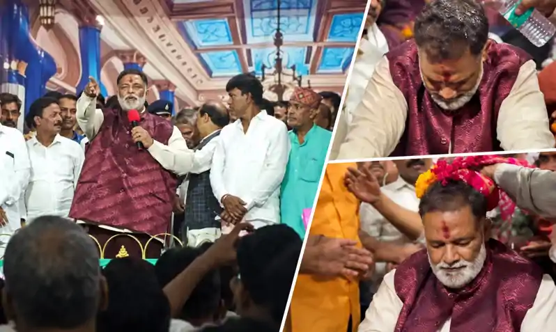 मंच पर खड़े-खड़े पप्पू यादव को आया चक्कर, गिरते-गिरते बचे सांसद