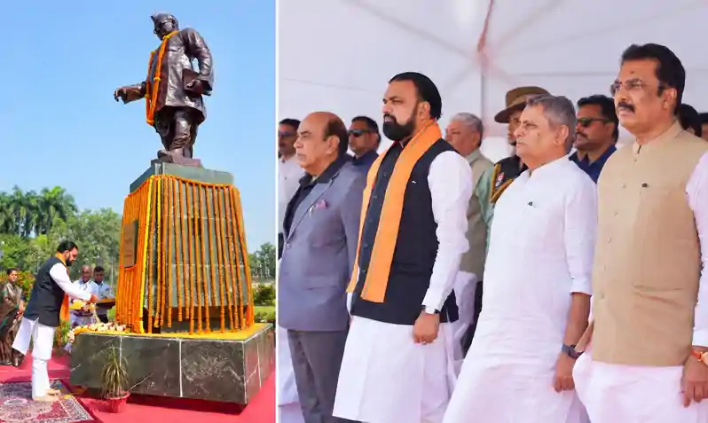 डॉ. श्रीकृष्ण सिंह की जयंती पर राज्यपाल-सीएम सम्राट चौधरी ने दी श्रद्धांजलि