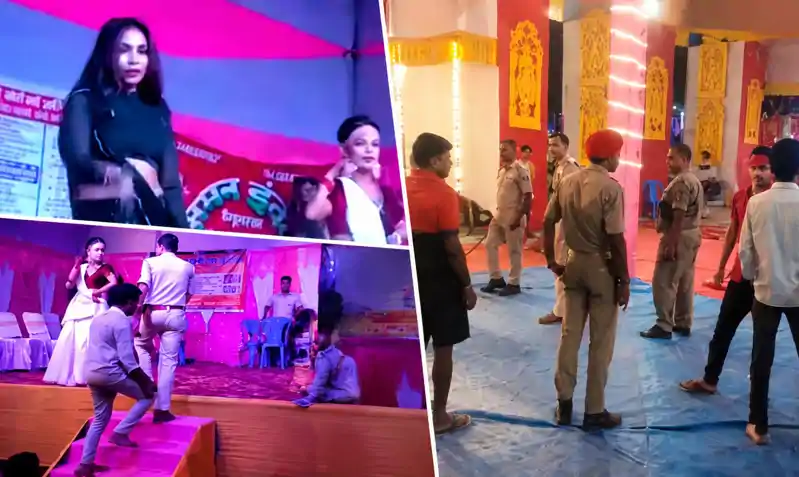 महिला डांसर को थप्पड़ मारने का वीडियो वायरल, पुलिस महकमे में मचा हड़कंप महिला डांसर को थप्पड़ मारने का वीडियो वायरल, पुलिस महकमे में मचा हड़कंप