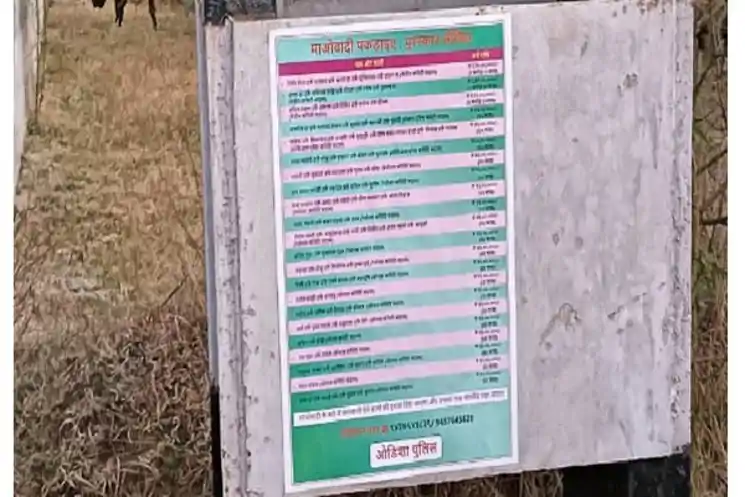 सारंडा में माओवादियों पर बड़ा प्रहार, ओडिशा पुलिस ने टॉप नक्सलियों पर घोषित किया इनाम