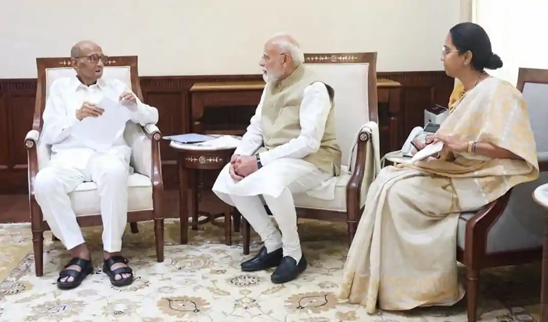 पीएम मोदी से मिले शरद पवार और सुप्रिया सुले, कही यह बात