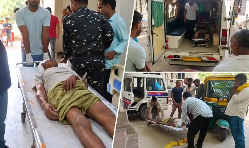 फोरलेन पर भीषण सड़क हादसा, अनियंत्रित पिकअप वैन डिवाइडर से टकराई, एक मजदूर की मौत, दर्जनों घायल, 2 की हालत गंभीर