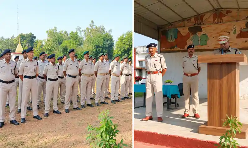 IRB-10 पलामू कैंप में 2 मिनट का मौन रखकर शहीद जवानों के साहस, त्याग व बलिदान को किया गया याद