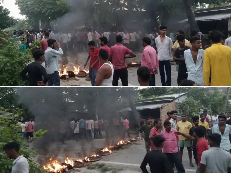 बेकाबू ट्रक ने ली 10 वर्षीय छात्र की जान, आक्रोशित लोगों ने किया सड़क जाम बेकाबू ट्रक ने ली 10 वर्षीय छात्र की जान, आक्रोशित लोगों ने किया सड़क जाम