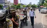 नीट पेपर लीक मामला: गोपालगंज में हाई अलर्ट, पुलिस ने निकाला फ्लैग मार्च