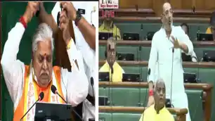  विधानसभा में बवाल, विधायकों के बीच धक्का-मुक्की, मार्शल ने संभाला मोर्चा, कार्यवाही स्थगित