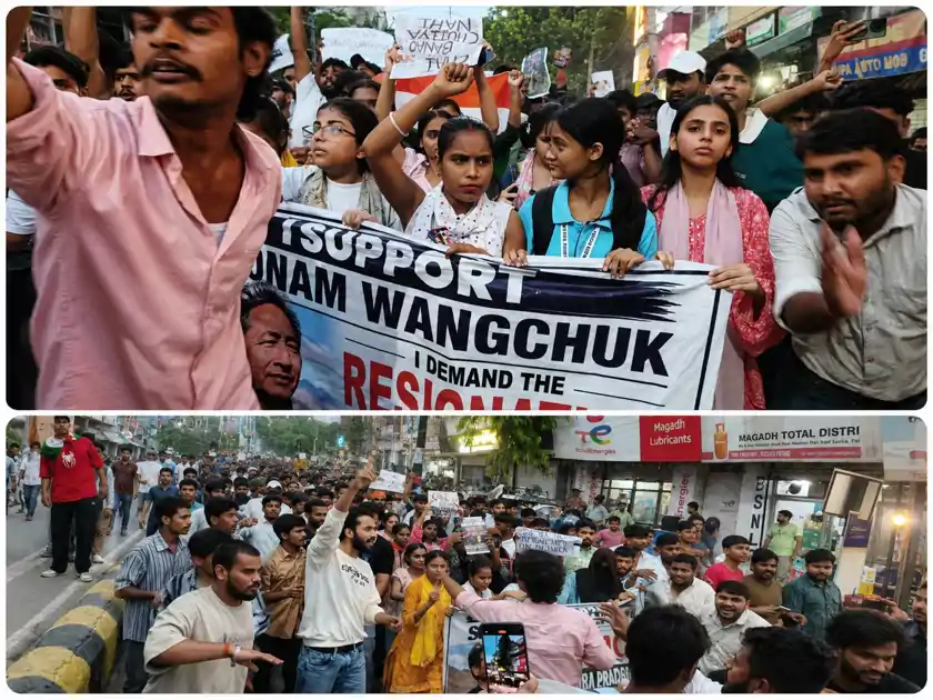 दिल्ली-पटना में हुए लाठीचार्ज के बाद हजारों छात्र यहां जमा हो गए, अपना हक हर हाल में लेकर रहेंगे