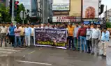 पत्रकारों पर हमले के विरोध में बिहार श्रमजीवी पत्रकार यूनियन का प्रदर्शन, दोषियों पर कड़ी कार्रवाई की मांग