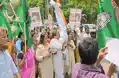जमुई की घटना के विरोध में और CM के इस्तीफा की मांग को लेकर RJD के नेताओं व कार्यकर्ताओं ने किया पुतला दहन