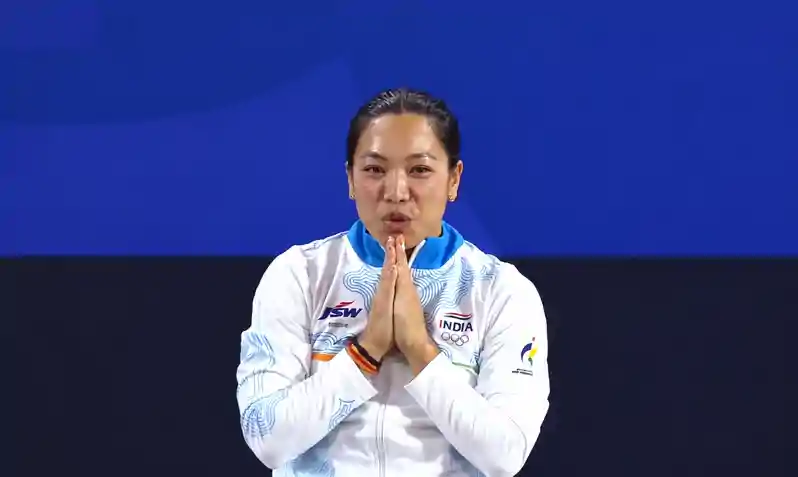 Asian Games-2026 : 11वें स्थान पर फिसला भारत, चानू ने जीता सिल्वर मेडल Asian Games-2026 : 11वें स्थान पर फिसला भारत, चानू ने जीता सिल्वर मेडल