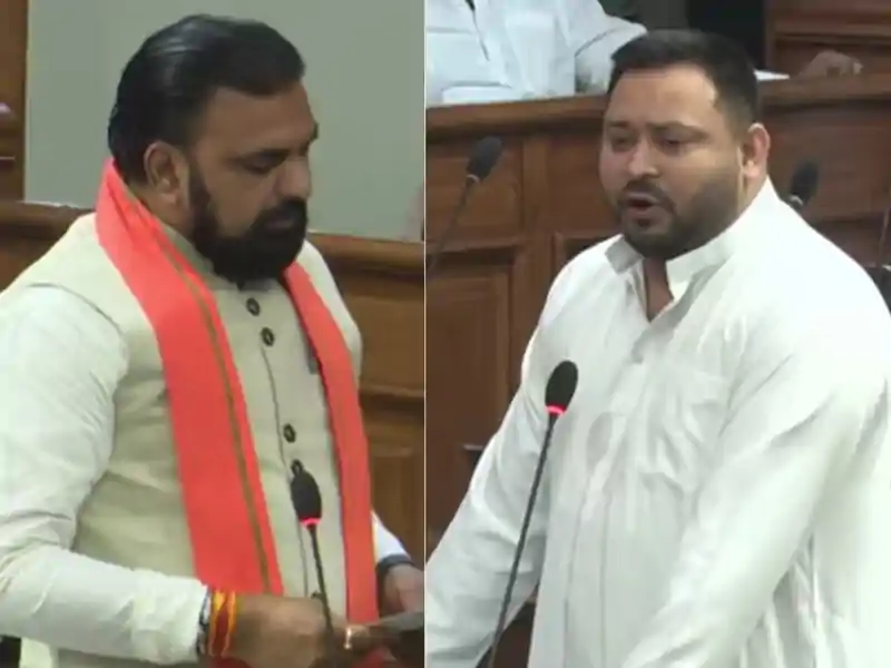 सम्राट चौधरी को घेरते हुए खुद ही फंस गए तेजस्वी यादव ? विधायकों ने पकड़ी गलती तो... सम्राट चौधरी को घेरते हुए खुद ही फंस गए तेजस्वी यादव ? विधायकों ने पकड़ी गलती तो...