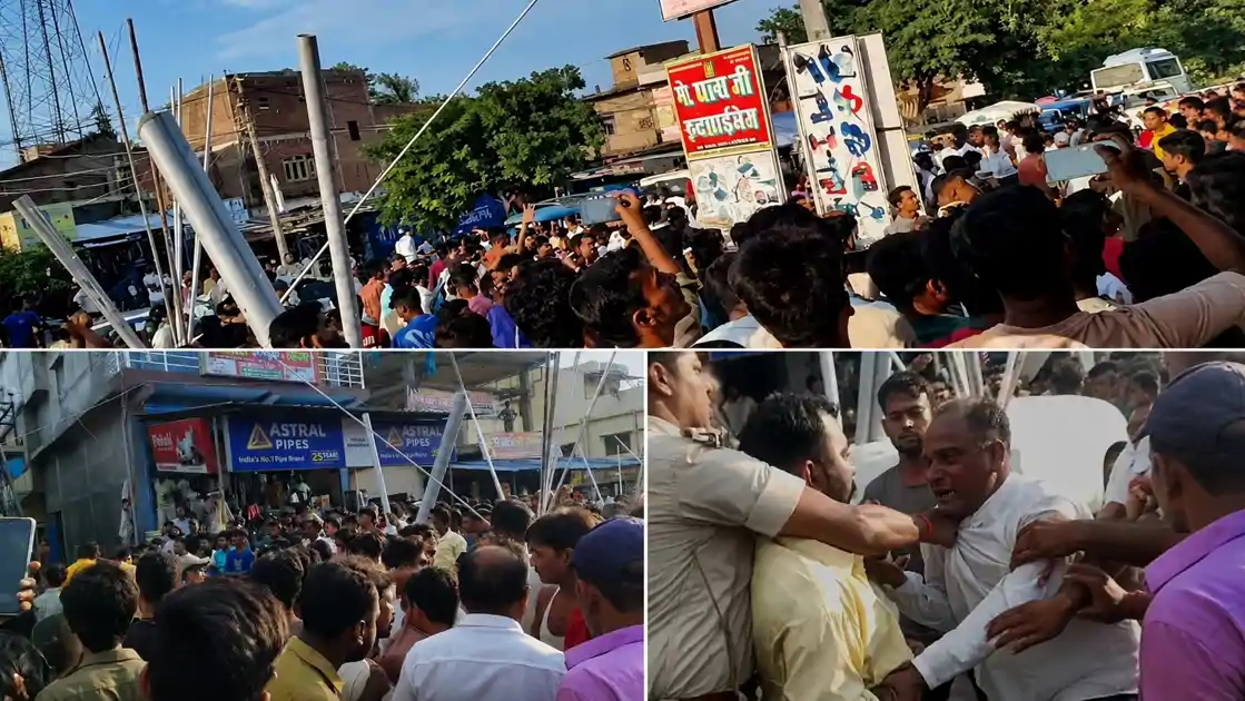 बिहार: रेस्टोरेंट में प्रेमी-प्रेमिका को लेकर बवाल, जमकर चले ईंट-पत्थर