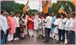 नीट मामला: बीजेपी ने फूंका राहुल गांधी का पुतला, की नारेबाजी-