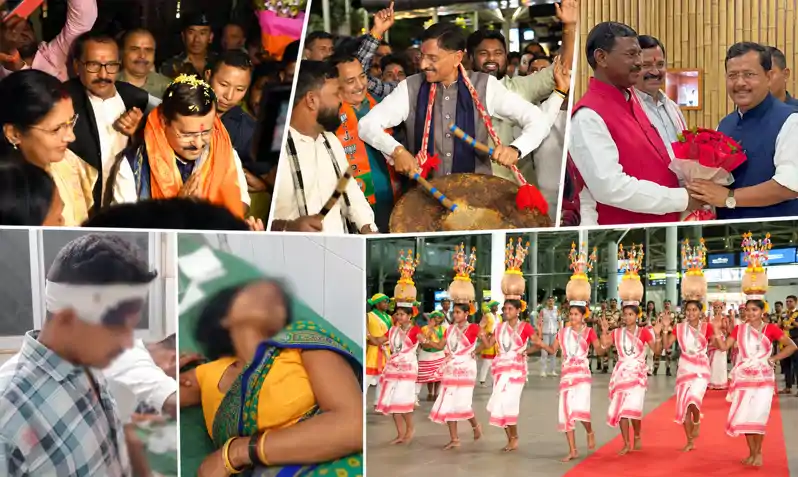 नितिन नवीन का रांची में भव्य स्वागत, ढोल-नगाड़ों और झारखंडी नृत्य से गूंज उठी राजधानी