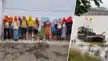 सोन नदी में डुबिया मशीन से बालू खनन करते 13 गिरफ्तार-13 arrested for sand mining using 'Dubiya' machines in the Son River सोन नदी में डुबिया मशीन से बालू खनन करते 13 गिरफ्तार-13 arrested for sand mining using 'Dubiya' machines in the Son River