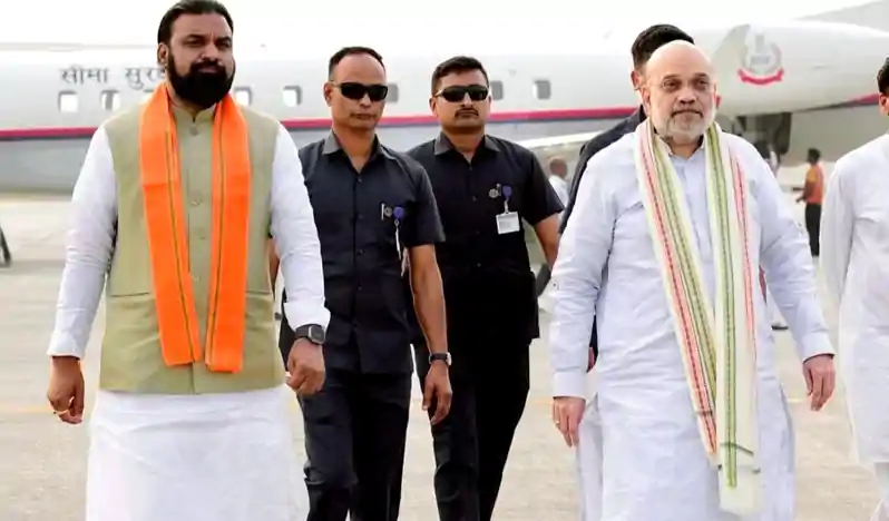 किशनगंज पहुंचे गृह मंत्री अमित शाह, भारत-नेपाल सीमा सुरक्षा पर कर रहे हाई लेवल मीटिंग Amit Shah