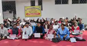 झारखंड राज्य आजीविका कर्मचारी संघ की हड़ताल पांचवें दिन भी जारी