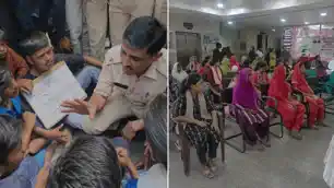 नशे के कारोबार और स्कूल की कुव्यवस्था के खिलाफ सड़क पर उतरे छात्र