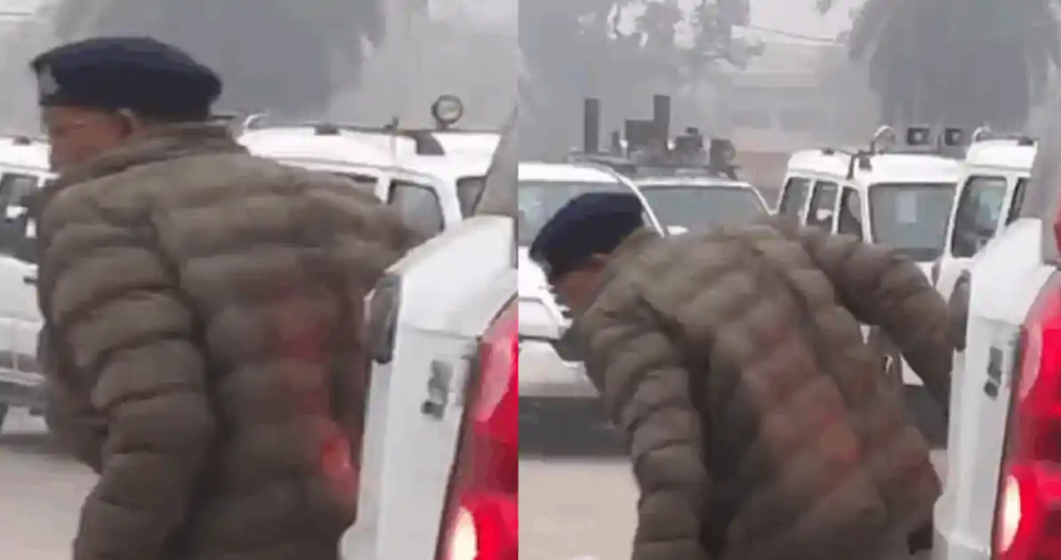 नीतीश के काफिले की गाड़ी ने DSP को मारी टक्कर, मौके पर मची अफरा-तफरी