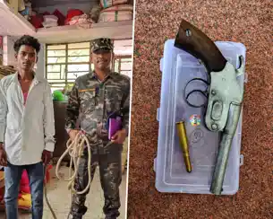 देशी कट्टा और जिंदा कारतूस के साथ युवक गिरफ्तार, भेजा गया जेल