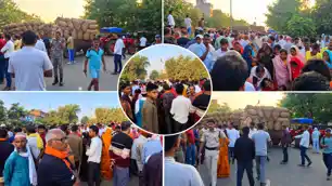 कार की टक्कर से व्यापारी की मौत, आक्रोशित लोगों ने जीटी रोड किया जाम कार की टक्कर से व्यापारी की मौत, आक्रोशित लोगों ने जीटी रोड किया जाम