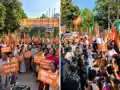PM मोदी के दिवंगत पिता पर खड़गे की टिप्पणी, भाजपा ने किया कांग्रेस प्रदेश कार्यालय का घेराव