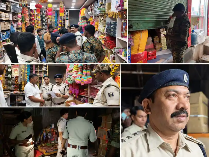 अवैध पटाखों के खिलाफ प्रशासन की छापेमारी, भारी मात्रा में पटाखे बरामद अवैध पटाखों के खिलाफ प्रशासन की छापेमारी, भारी मात्रा में पटाखे बरामद