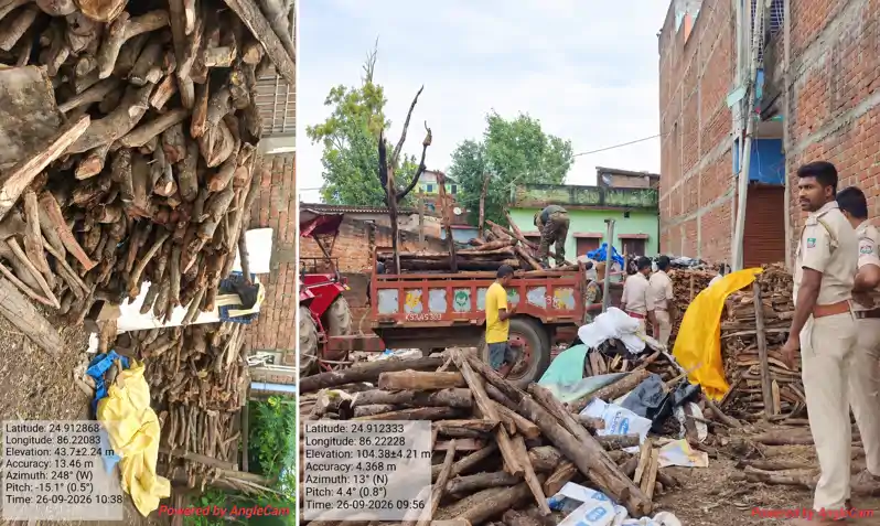 वन विभाग की बड़ी कार्रवाई, 52 घन मीटर लकड़ी के साथ 2 तस्कर गिरफ्तार वन विभाग की बड़ी कार्रवाई, 52 घन मीटर लकड़ी के साथ 2 तस्कर गिरफ्तार