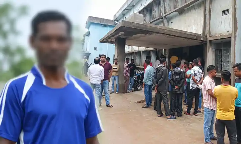 डे नाइट फुटबाल प्रतियोगिता के दौरान गिरने से खिलाड़ी की हुई मौत, अस्पताल में परिजनों का हंगामा डे नाइट फुटबाल प्रतियोगिता के दौरान गिरने से खिलाड़ी की हुई मौत, अस्पताल में परिजनों का हंगामा