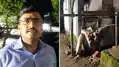 भारी बारिश में सेक्टर-6 के आवास की सीढ़ी की रेलिंग ढही, चार परिवार फंसे
