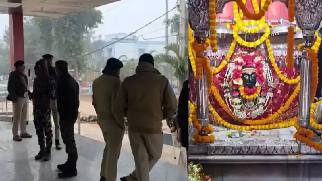गोपालगंज में थावे मंदिर चोरी कांड: पुलिस एनकाउंटर में आरोपी घायल, मां भवानी के मुकुट का हिस्सा बरामद