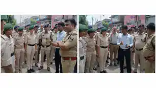 प्रदर्शन और AK-47 से फायरिंग के बाद सीवान के हालात कैसे?   DM-SP सड़क पर उतरे 