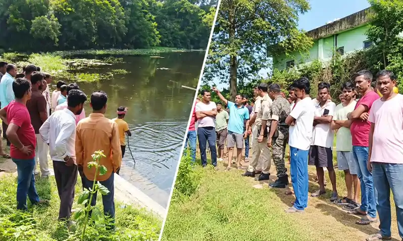 नावाडीह बस्ती में हादसा, छठ तालाब में नहाने के दौरान व्यक्ति डूबा, गोताखोरों की मदद से तलाश जारी नावाडीह बस्ती में हादसा, छठ तालाब में नहाने के दौरान व्यक्ति डूबा, गोताखोरों की मदद से तलाश जारी