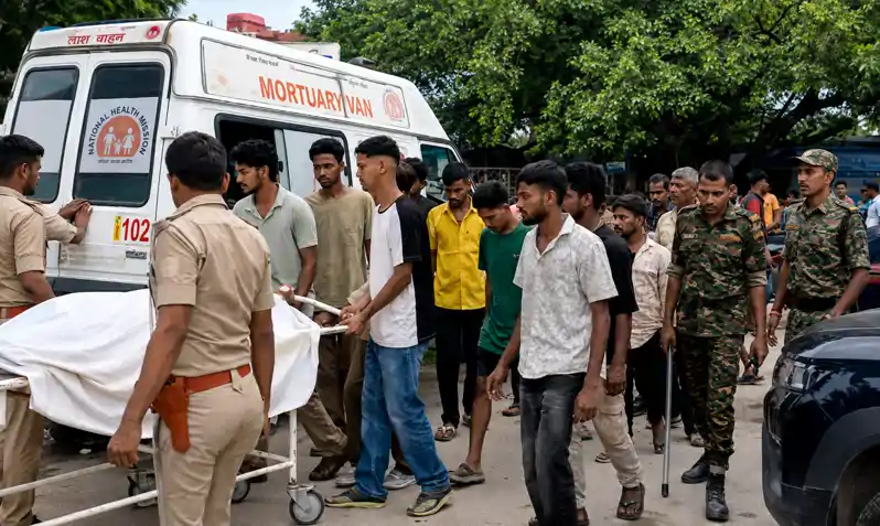 अखाड़ा जुलूस के दौरान सनसनीखेज वारदात: युवक की गोली मारकर हत्या, इलाके में तनाव के बाद भारी पुलिस बल तैनात अखाड़ा जुलूस के दौरान सनसनीखेज वारदात: युवक की गोली मारकर हत्या, इलाके में तनाव के बाद भारी पुलिस बल तैनात