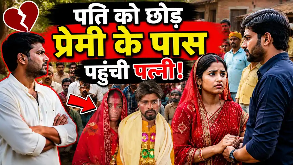 पति को छोड़ प्रेमी के पास पहुंची पत्नी, महिला की जिद ने मचा दिया बवाल, पंचायत के फैसले से सब रह गए हैरान