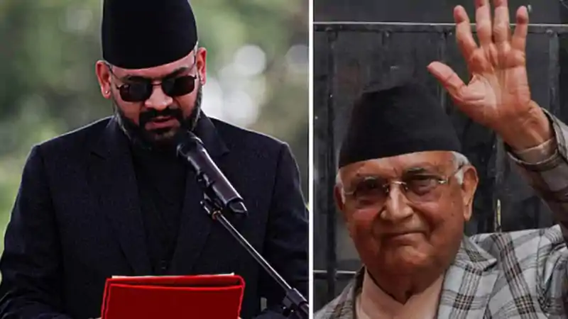 नेपाल में सत्ता परिवर्तन के तुरंत बाद PM बालेन शाह का बड़ा एक्शन, पूर्व पीएम ओली समेत कई नेता गिरफ्तार नेपाल में सत्ता परिवर्तन के तुरंत बाद PM बालेन शाह का बड़ा एक्शन, पूर्व पीएम ओली समेत कई नेता गिरफ्तार