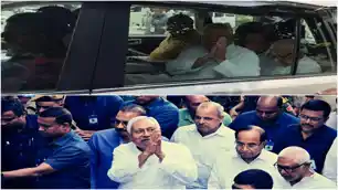 अचानक नीतीश पहुंचे जदयू दफ्तर, गायब मिले मंत्री, विजय चौधरी से बोले-'शाम में आइये और सब बताइए' 