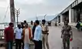 वाल्मिकीनगर पहुंचे मंत्री नंदकिशोर, नदी के हालात की लिया जायजा