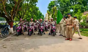 महिलाओं की सुरक्षा के लिए सड़कों पर उतरी पुलिस दीदी टीम, अभया ब्रिगेड रवाना