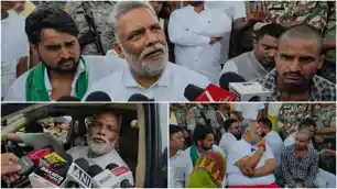 नालंदा पहुंचे पप्पू यादव गरजने लगे, बिहार में गृहयुद्ध जैसे हालात, राबड़ी आवास-CM सम्राट पर ये क्या बोल गए... 