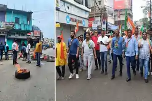 कोल्हान बंद : चाईबासा में आदिवासी संगठनों और भाजपा ने किया प्रदर्शन, बाजारों में पसरा सन्नाटा