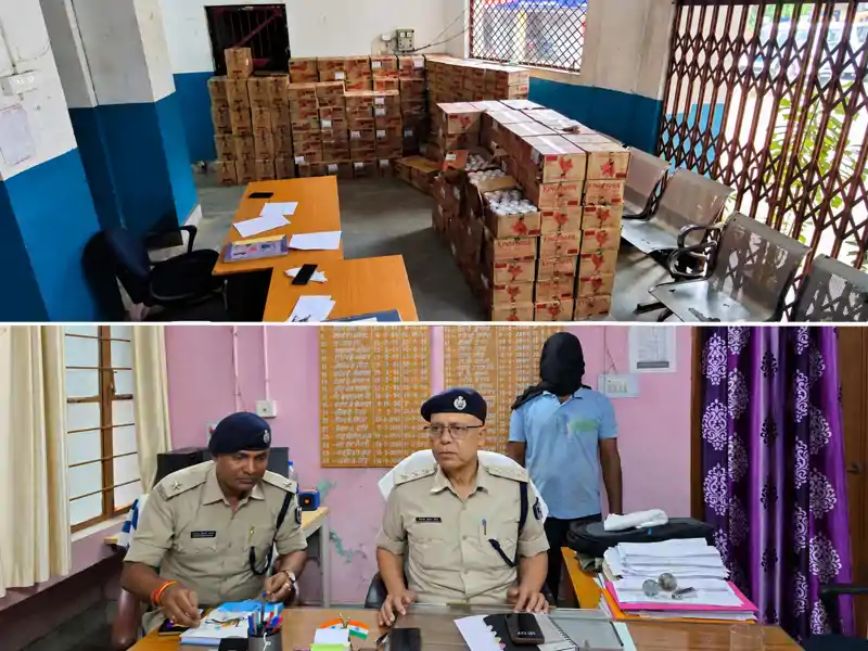 बड़ी कार्रवाई, 2570 लीटर शराब जब्त, खलासी भी धराया बड़ी कार्रवाई, 2570 लीटर शराब जब्त, खलासी भी धराया
