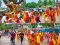 श्री लक्ष्मी-नारायण महायज्ञ की जलभरी में उमड़ा जनसैलाब, हाथी-घोड़े और ऊंट के साथ निकली भव्य कलश यात्रा